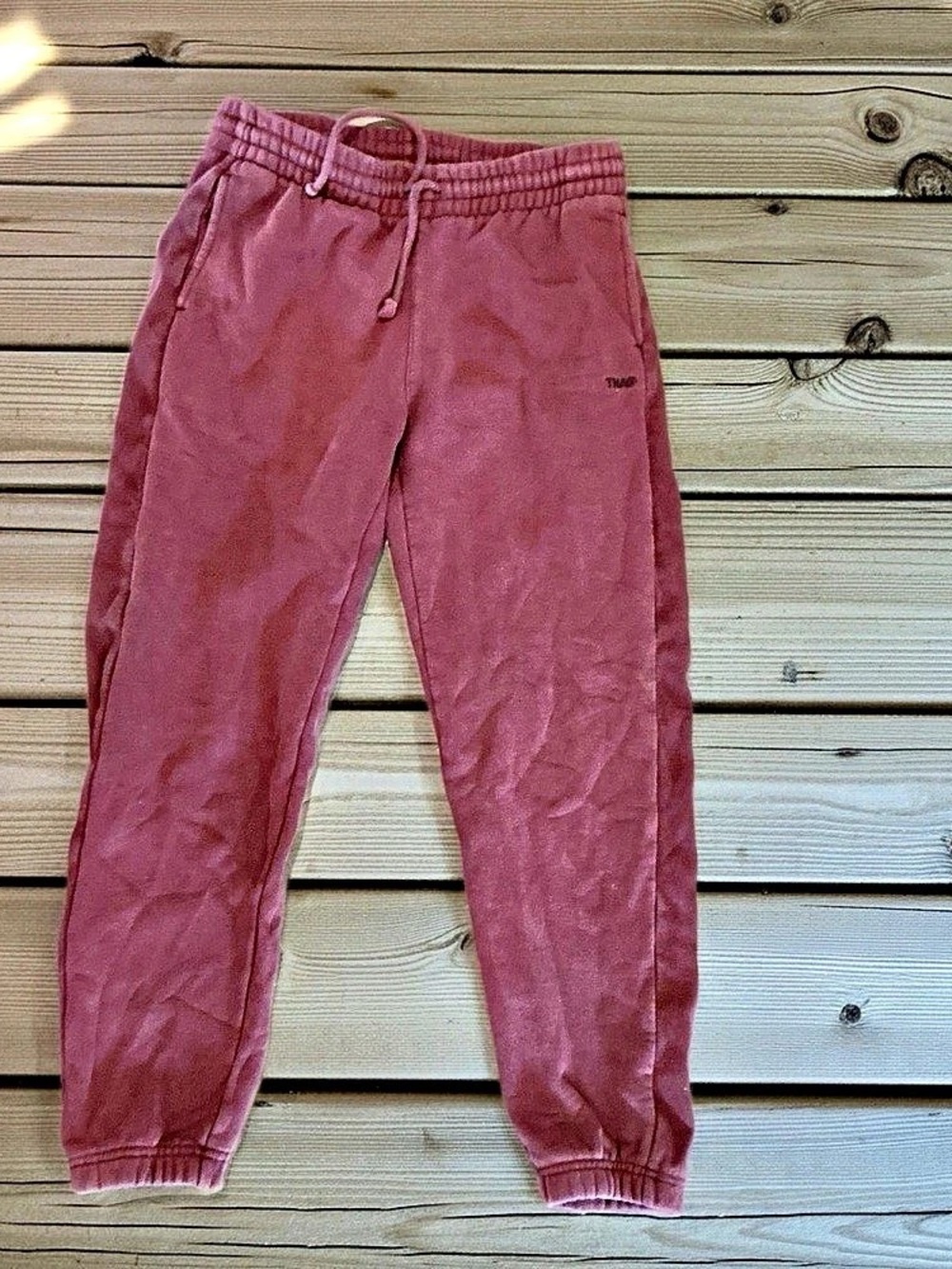 TNA Sweatfleece Cozy Fleece Boyfriend Fit Joggers in Pink, 2XS-fits like S